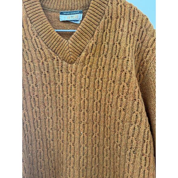 Yellow wool knit sweater - Picture 3 of 10